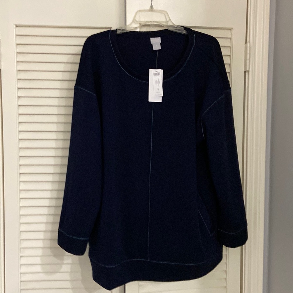 Chico’s Zenergy Contrast Stitch Tunic
